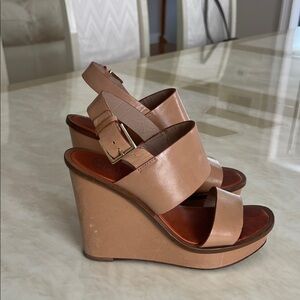 Tory Burch Tan Leather Sandals